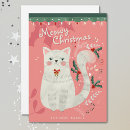 Search for white cat christmas cards Animal lover