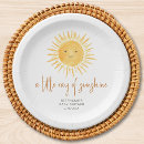 Recherche de soleil assiettes Baby shower non sexiste