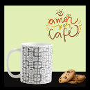 Search for black and white square pattern mugs Modern