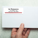 Search for red white stripes return address labels Candy cane stripes
