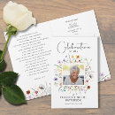 Search for celebration of life handout In loving memory
