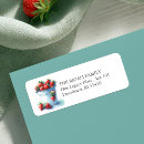 Search for strawberries return address labels Cute