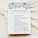 Search for over under bridal shower games Dusty blue