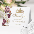 Recherche de sweet 16 remerciements cartes Calligraphie