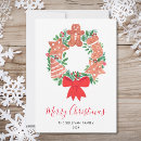 Search for wreath christmas cards Non photo