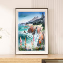 Recherche de montagnes de cascade posters Paysage