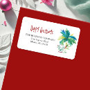Search for coastal return address labels Tropical