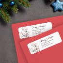 Search for festive floral return address labels Simple