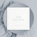 Search for dusty blue wedding napkins Typography