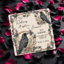 Search for ravens wedding invitations Crow
