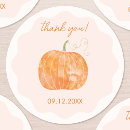 Search for pumpkin baby shower thank you stickers Modern minimalist