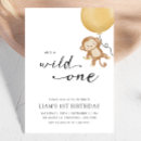Search for monkey birthday invitations Gender neutral