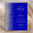 Search for royal blue and silver invitations Modern