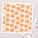 Search for pumpkin napkins Watercolor