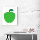 Recherche de pommes posters Vert
