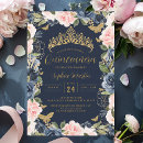 Search for pink gold quinceanera invitations Tiara
