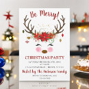 Search for work christmas invitations Reindeer