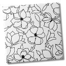 Recherche de floral noir blanc carreaux Noirs et blancs