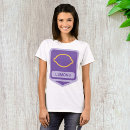 Recherche de jaune et pourpre tshirts Pour elle