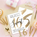 Recherche de foil 16ans anniversaire invitations Girly