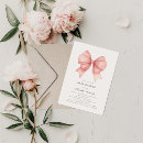 Search for modern baby girl shower invitations Pink bow