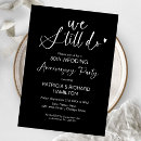 Search for we still do anniversary invitations Black and white
