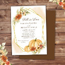 Search for brown and orange wedding invitations Autumn leaves