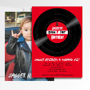 Search for vinyl record birthday invitations Red