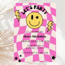 Recherche de groovy anniversaire invitations Rétro