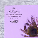 Search for peacock rubber stamps Return address