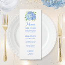 Recherche de watercolor wedding menus Hydrangée