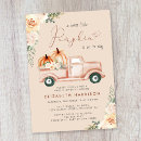 Search for vintage truck baby shower invitations Watercolor