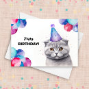 Search for cat lady birthday cards Watercolor