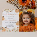 Recherche de de citrouille anniversaire invitations Premier anniversaire d'automne