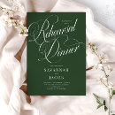 Search for green rehearsal dinner invitations Elegant