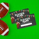 Search for football ticket invitations Diaper raffle ticket