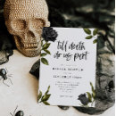 Search for gothic bridal shower invitations Black and white