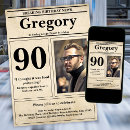 Search for funny 90th birthday invitations Vintage