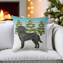 Search for black lab christmas pillows Snow