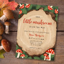 Search for enchanted forest baby shower invitations Mushrooms