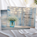 Search for babys breath and mason jar invitations Bride