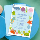 Search for starfish stamps birthday invitations Whale
