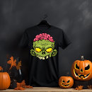 Search for zombie head tshirts Halloween party