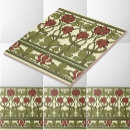 Search for floral border tiles Vintage
