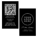 Recherche de sleek business cards Code qr