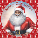 Search for african stickers Santa
