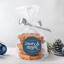 Search for blue christmas stickers Merry and bright