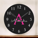 Search for hot pink clocks Girly