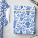 Search for blue and white floral wrapping paper Elegant