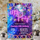 Search for disco ball birthday invitations Neon disco party